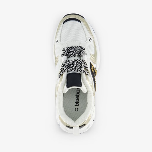Meisjes sneakers wit goud