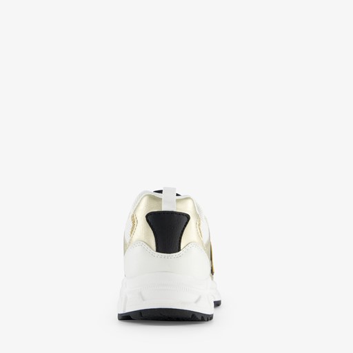 Meisjes sneakers wit goud
