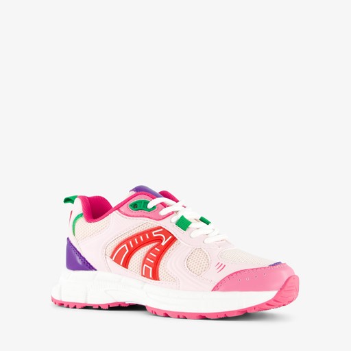 Meisjes sneakers roze rood