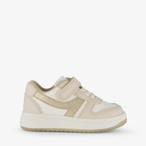 Meisjes sneakers beige goud