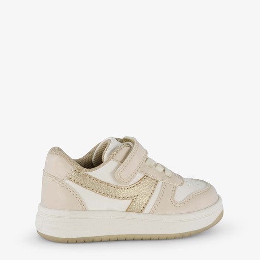 Meisjes sneakers beige goud