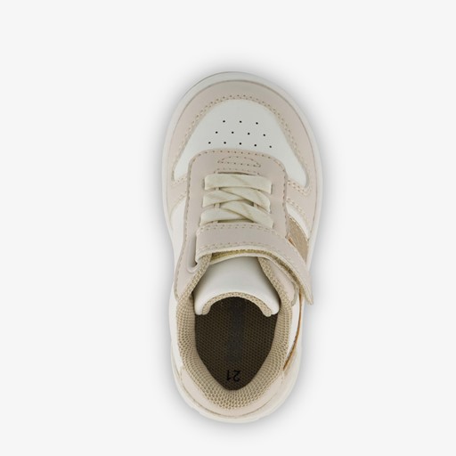 Meisjes sneakers beige goud