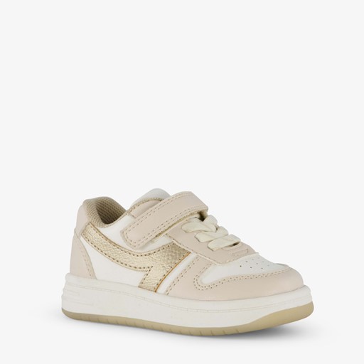 Meisjes sneakers beige goud