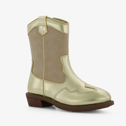 Meisjes western laarzen goud metallic