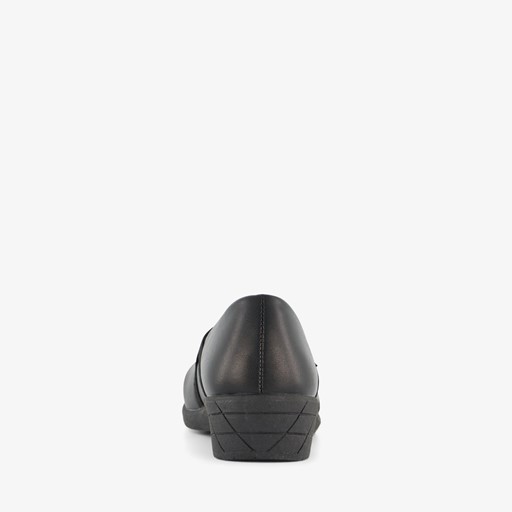 Meisjes ballerina's zwart met bloemen