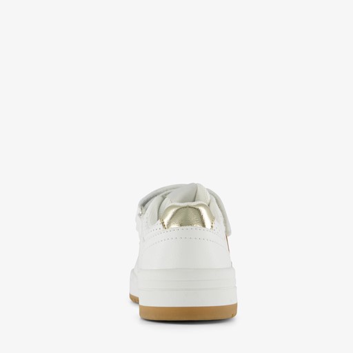 Meisjes sneakers wit met gouden details