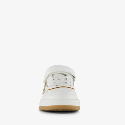 Meisjes sneakers wit met gouden details