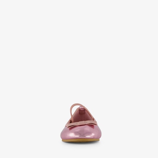 Meisjes ballerina's met strikje roze