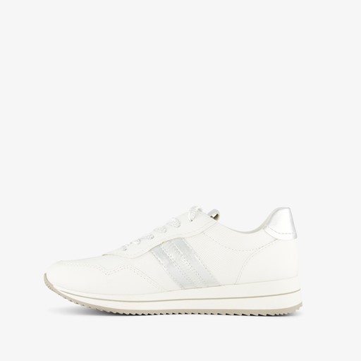 Dames sneakers wit zilver