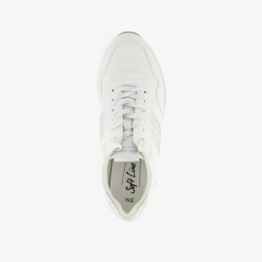 Dames sneakers wit zilver