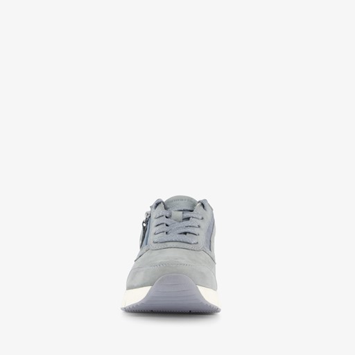 Comfort leren dames sneakers blauw
