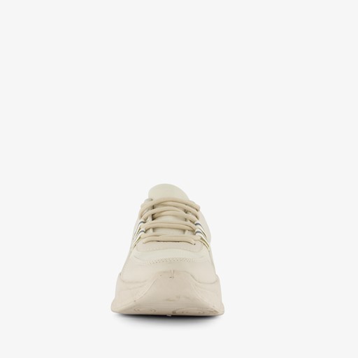 Dames dad sneakers beige