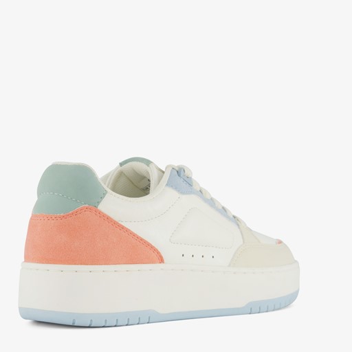 ONLY Shoes lage dames sneakers wit oranje