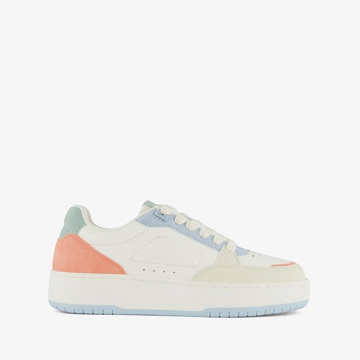 ONLY Shoes lage dames sneakers wit oranje