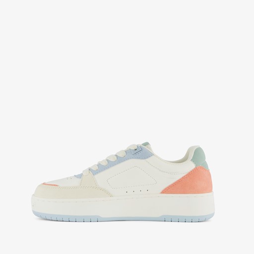 ONLY Shoes lage dames sneakers wit oranje