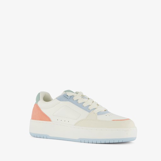 ONLY Shoes lage dames sneakers wit oranje