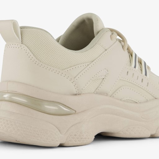 Dames dad sneakers beige