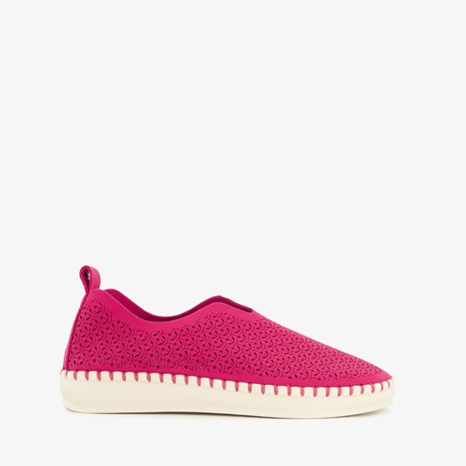 Daisy dames instappers fuchsia roze