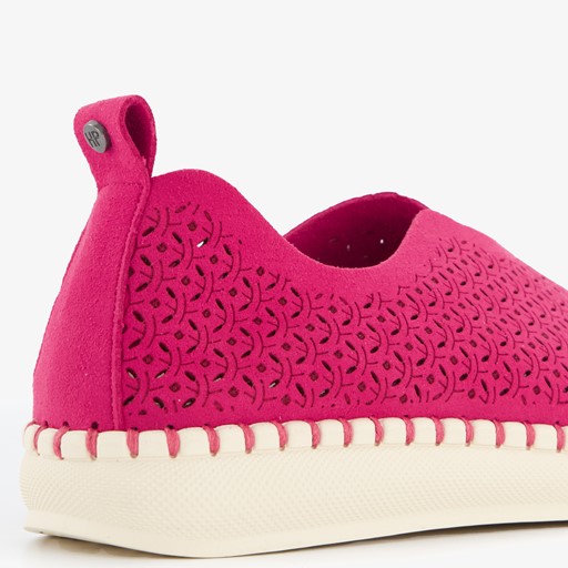 Daisy dames instappers fuchsia roze