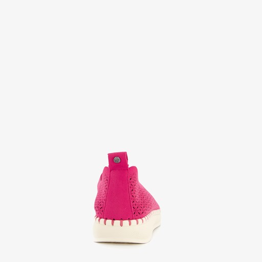 Daisy dames instappers fuchsia roze