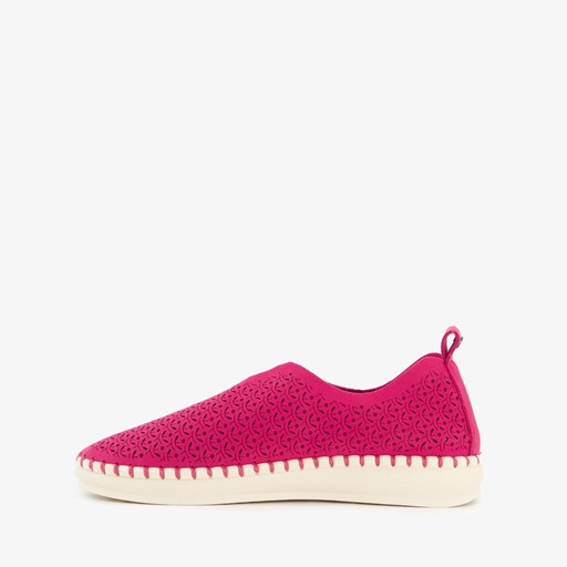 Daisy dames instappers fuchsia roze