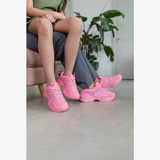 Dames dad sneakers roze