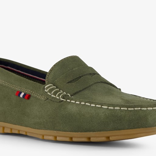 Leren dames mocassins groen