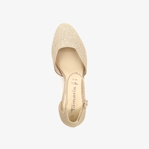 Dames pumps goudkleurig