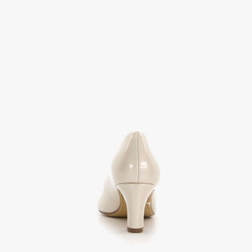 Dames lak pumps beige