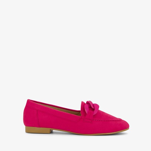 Dames loafers fuchsia roze