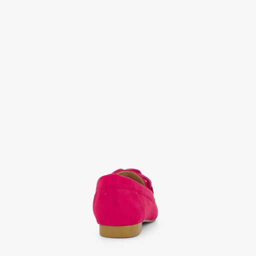 Dames loafers fuchsia roze