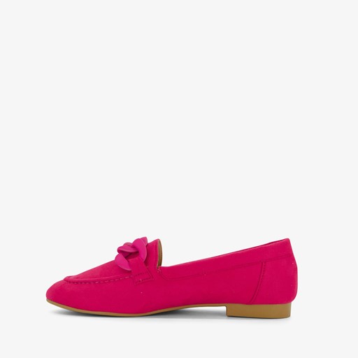 Dames loafers fuchsia roze