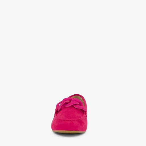 Dames loafers fuchsia roze