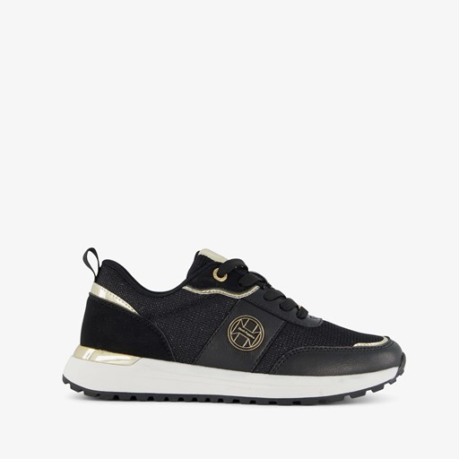 Dames sneakers zwart goud