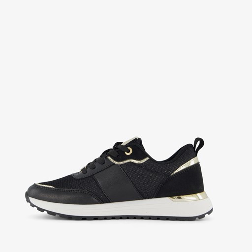 Dames sneakers zwart goud