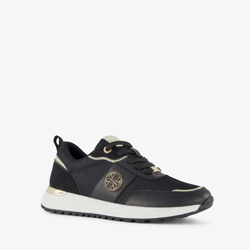Dames sneakers zwart goud