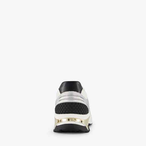Dames dad sneakers zilver wit
