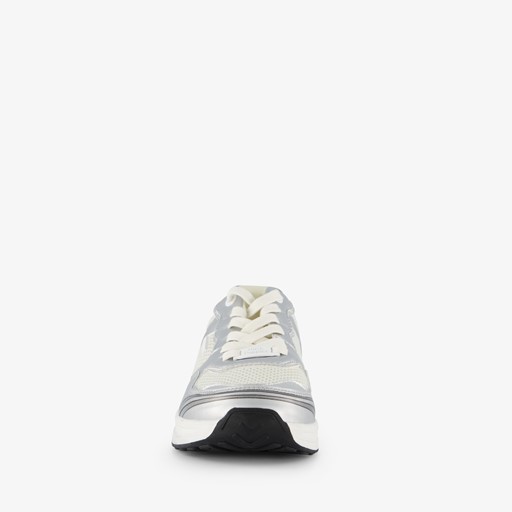 Dames dad sneakers zilver wit