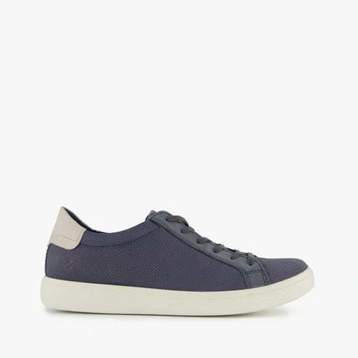 ECCO Soft Classic leren dames veterschoenen blauw