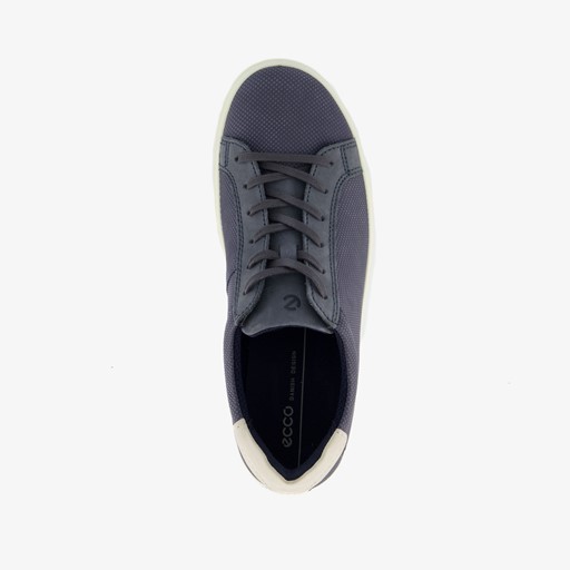 ECCO Soft Classic leren dames veterschoenen blauw