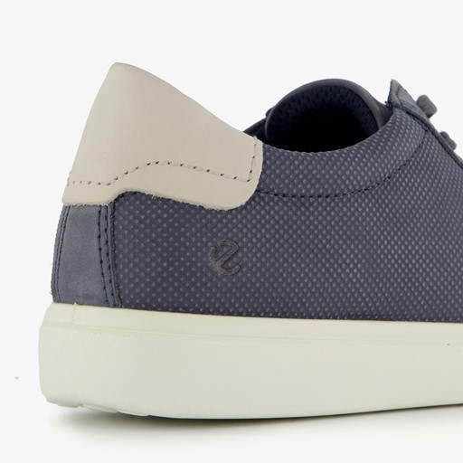 ECCO Soft Classic leren dames veterschoenen blauw