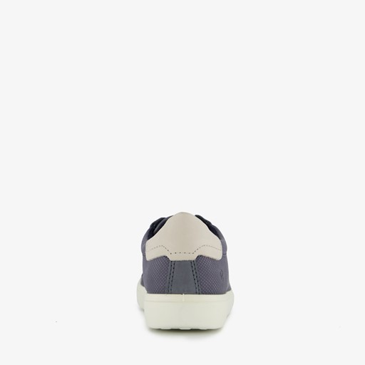 ECCO Soft Classic leren dames veterschoenen blauw