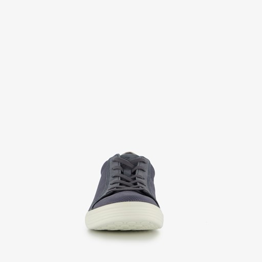 ECCO Soft Classic leren dames veterschoenen blauw