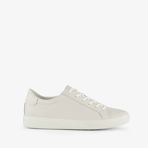 ECCO Soft Classic leren dames veterschoenen wit