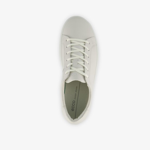 ECCO Soft Classic leren dames veterschoenen wit