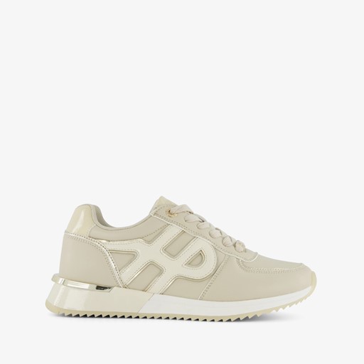Dames sneakers beige goud