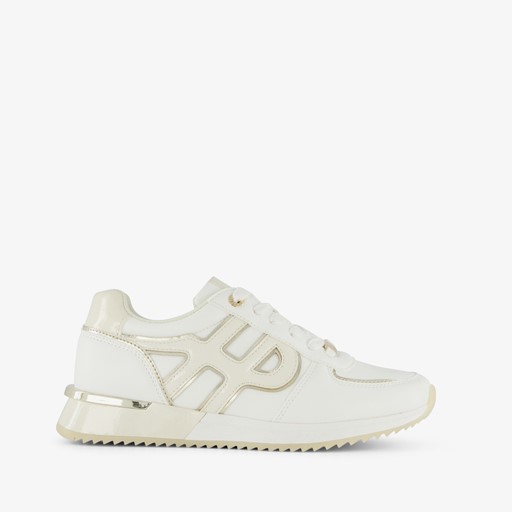 Dames sneakers wit goud