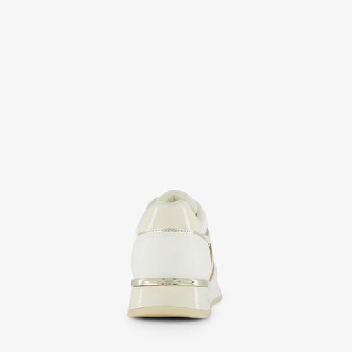 Dames sneakers wit goud