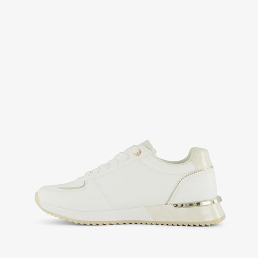 Dames sneakers wit goud