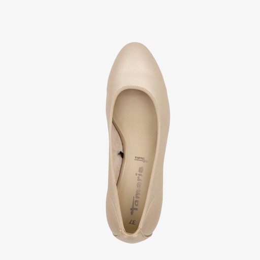Dames pumps met sleehak goud